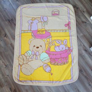 Vintage Bear Baby Blanket